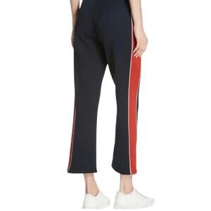 FRAME Blue and Red High Waisted Crop Track Ankle Pants Retro Women’s Size XS